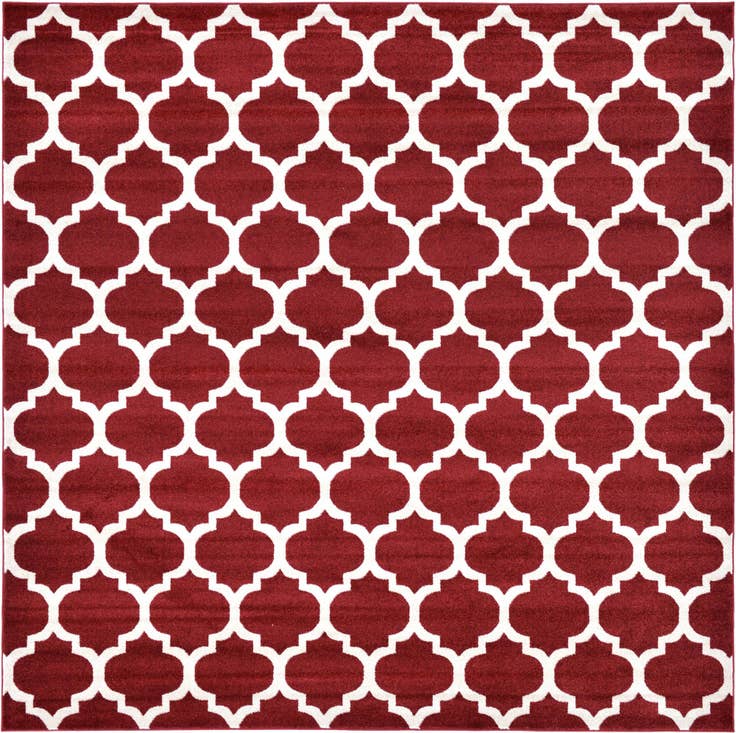 Detail image of 10' x 10' Lattice Square Rug