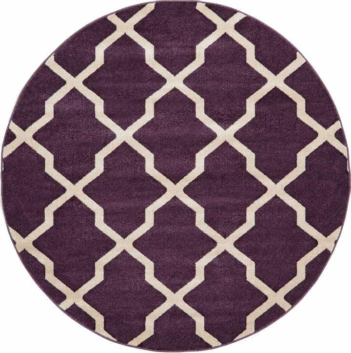 6' x 6' Lattice Round Rug
