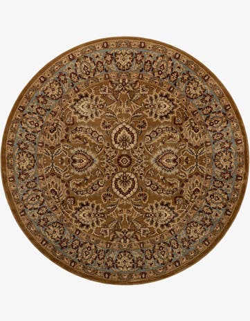 Dark Yellow Aditi Round Rug
