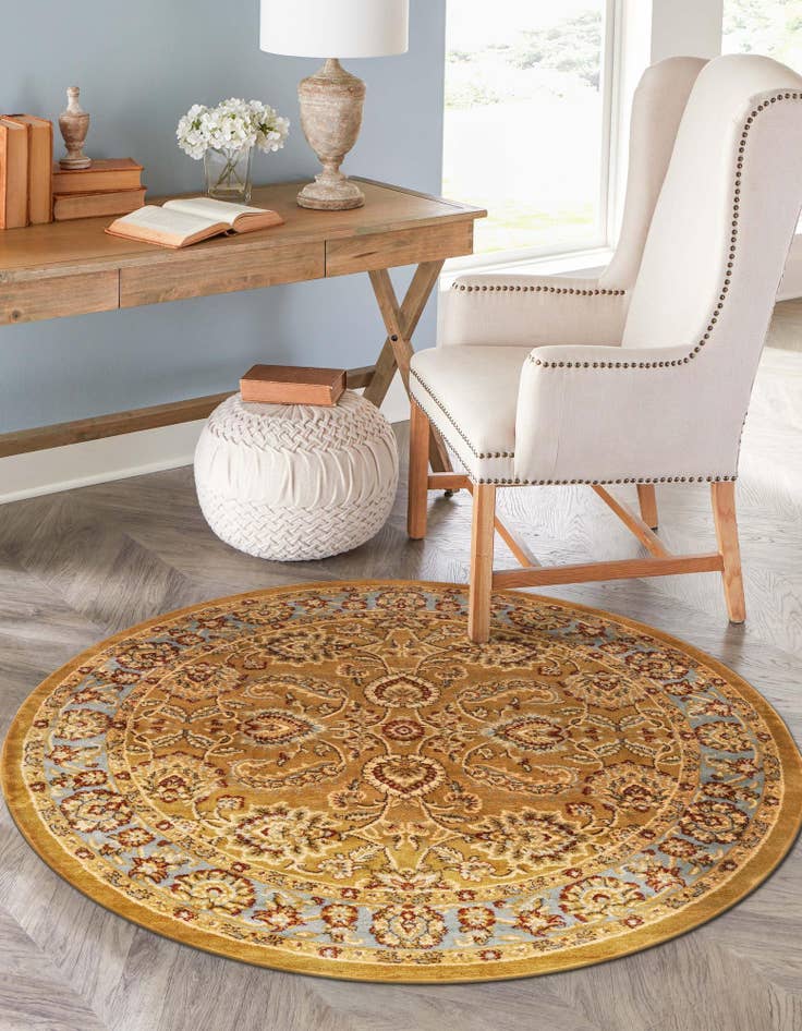 Detail image of 7' 10 x 7' 10 Classic Agra Round Rug