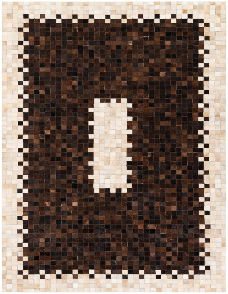 Detail image of 5' x 8' 1 Cowhide Stocks Rug
