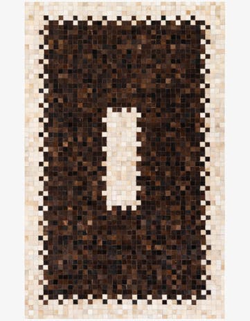 5' x 8' 1 Cowhide Stocks Rug