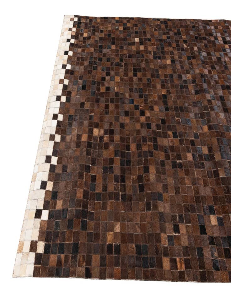 Detail image of 5' 1 x 8' Cowhide Stocks Rug