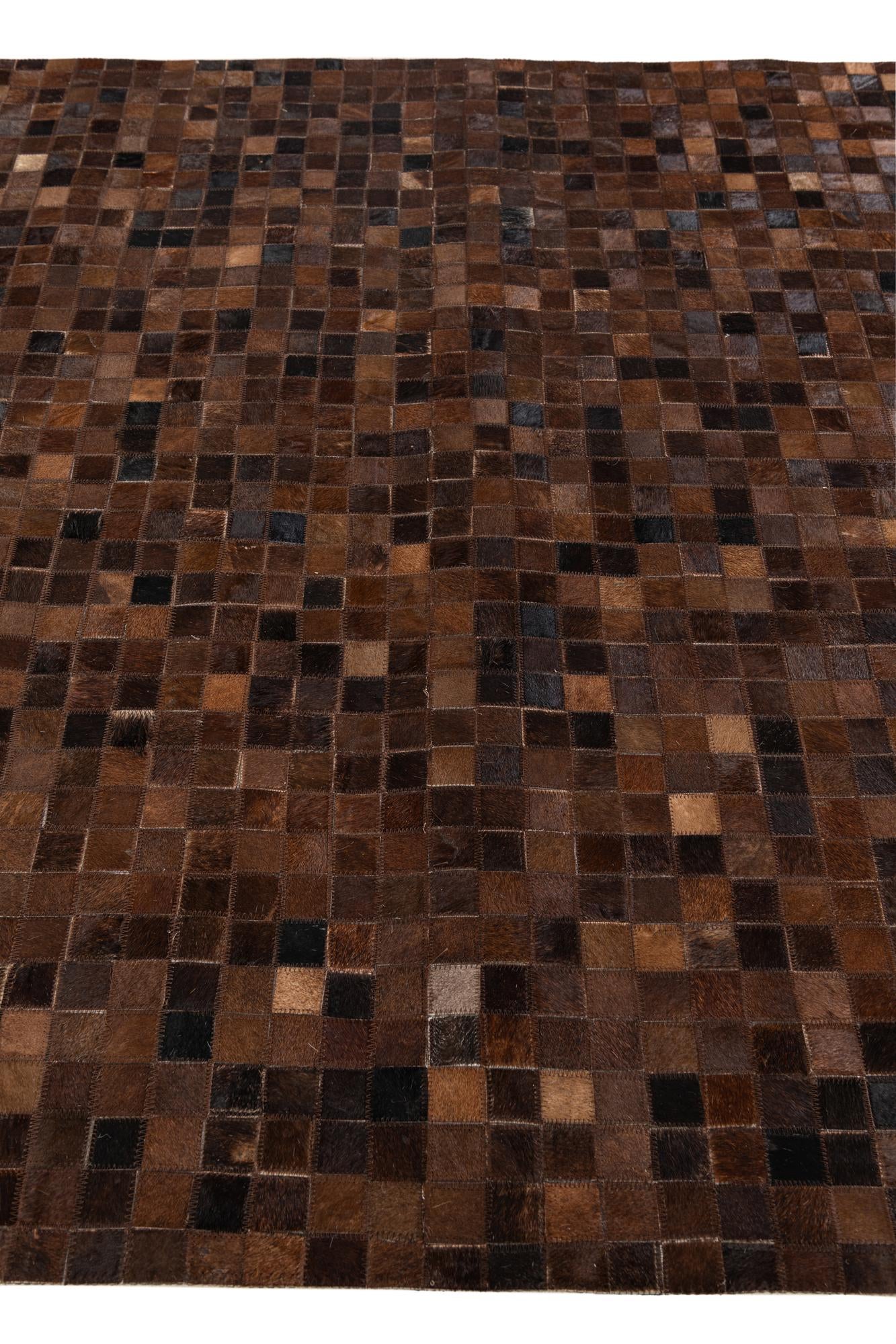 5' 1 x 8' Cowhide Stocks Rug
