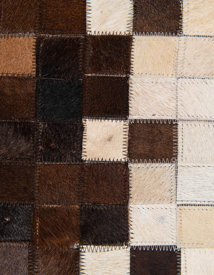 Detail image of 5' 1 x 8' Cowhide Stocks Rug
