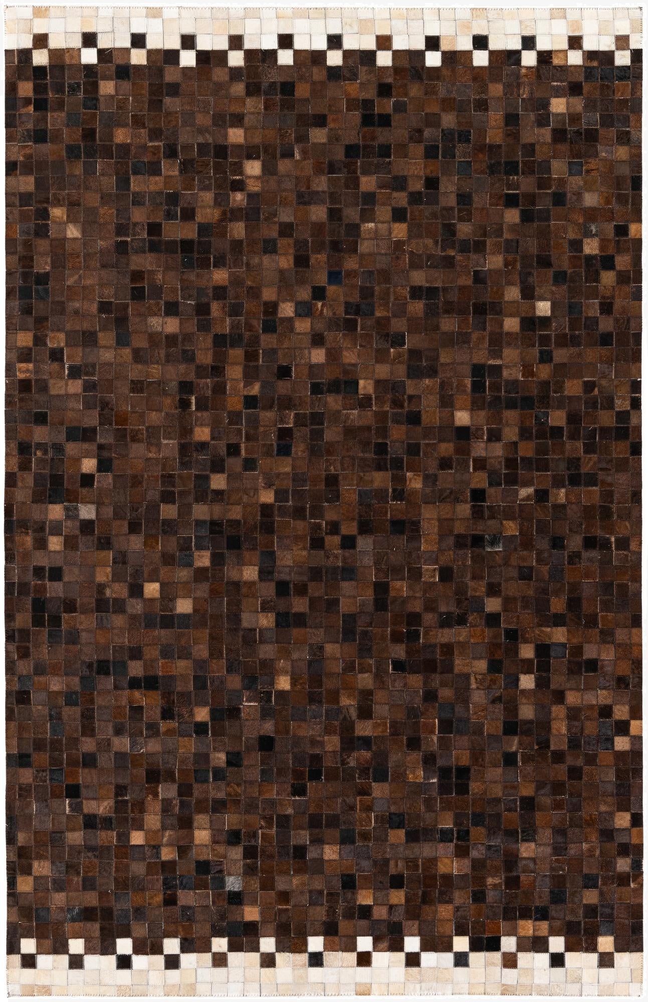 5' 1 x 8' Cowhide Stocks Rug