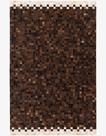 5' 1 x 8' Cowhide Stocks Rug