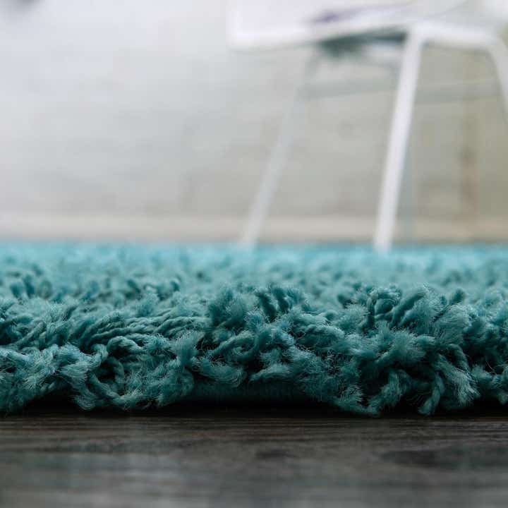 7' 10 x 7' 10 Solid Shag Round Rug
