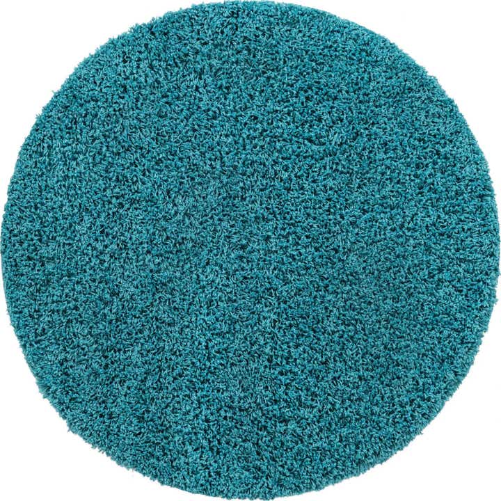 7' 10 x 7' 10 Solid Shag Round Rug