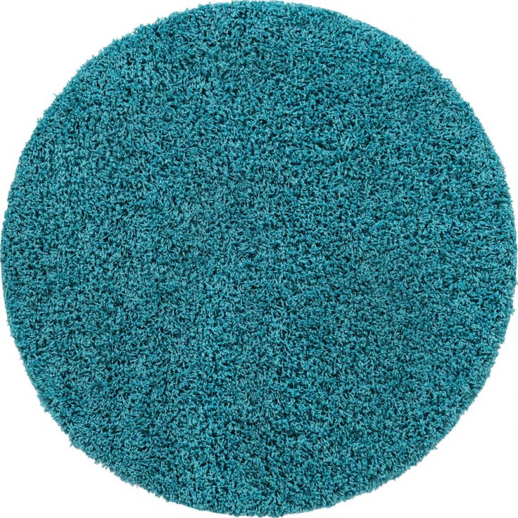 Detail image of 7' 10 x 7' 10 Solid Shag Round Rug
