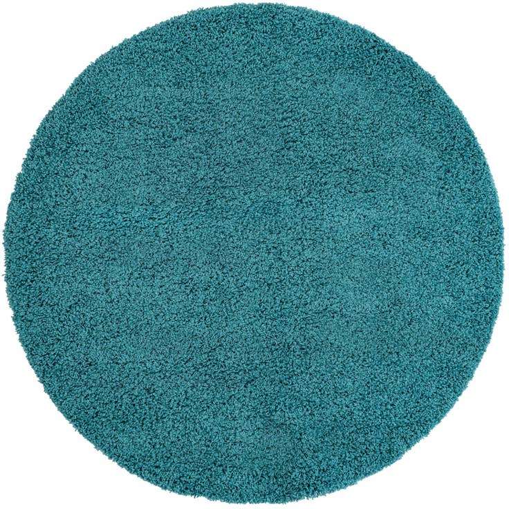Detail image of 5' 3 x 5' 3 Solid Shag Round Rug
