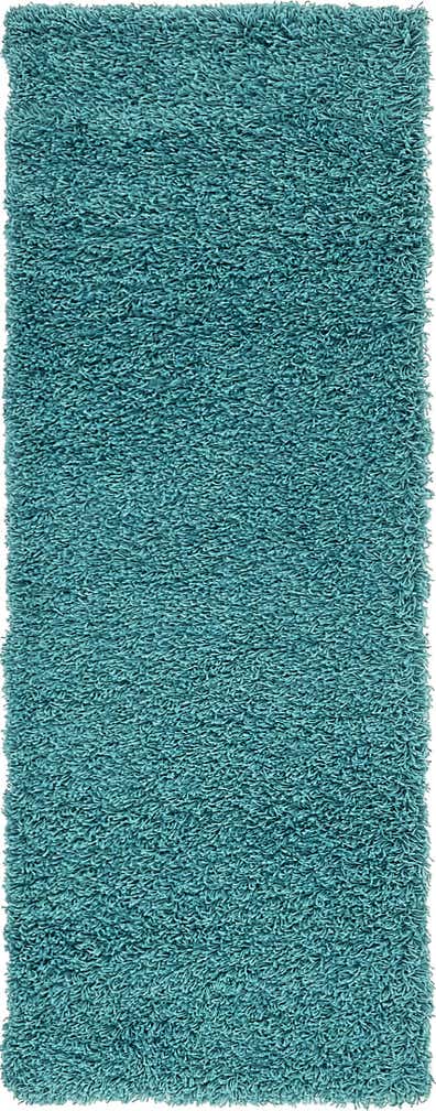 2' x 6' Solid Shag Runner Rug