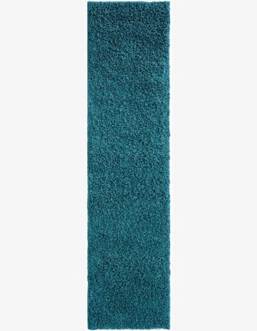 2' x 8' Solid Shag Runner Rug