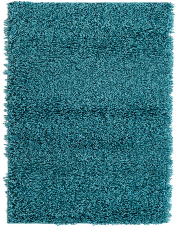 Detail image of 2' x 6' 2 Solid Shag Runner Rug