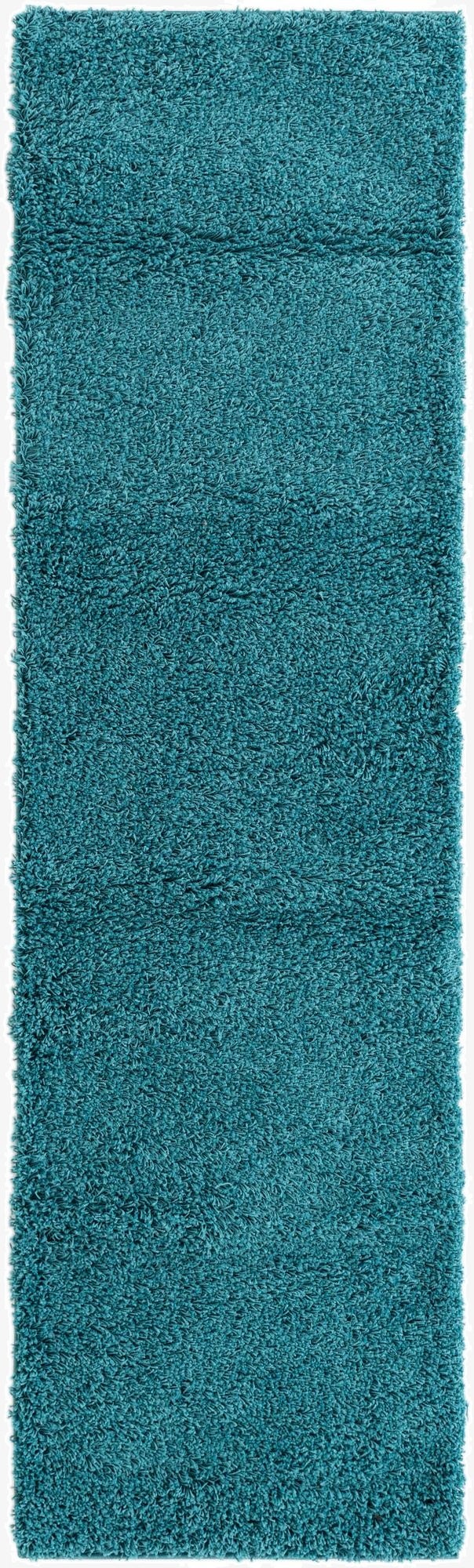 2' 6 x 9' Solid Shag Runner Rug