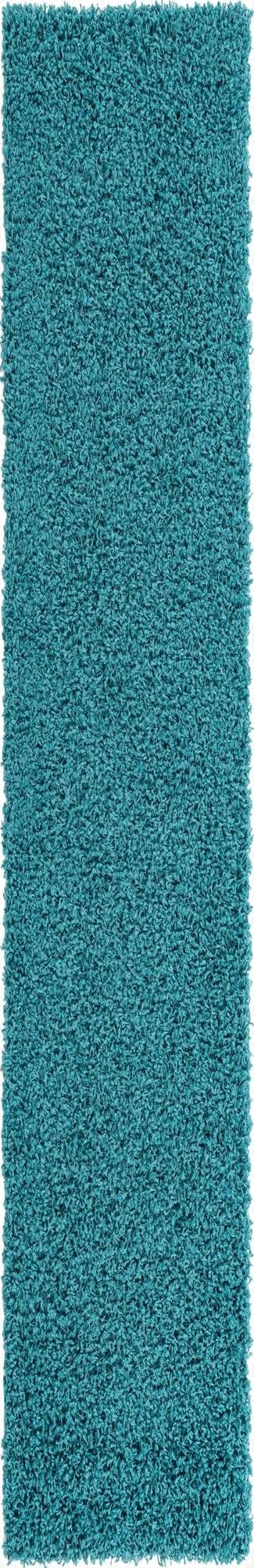 Primary image 2' 7 x 16' 5 Solid Shag Runner Rug