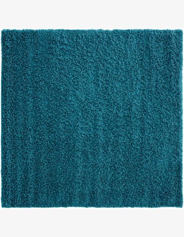 5' 3 x 5' 3 Solid Shag Square Rug