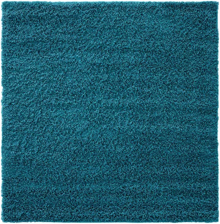 5' 3 x 5' 3 Solid Shag Square Rug