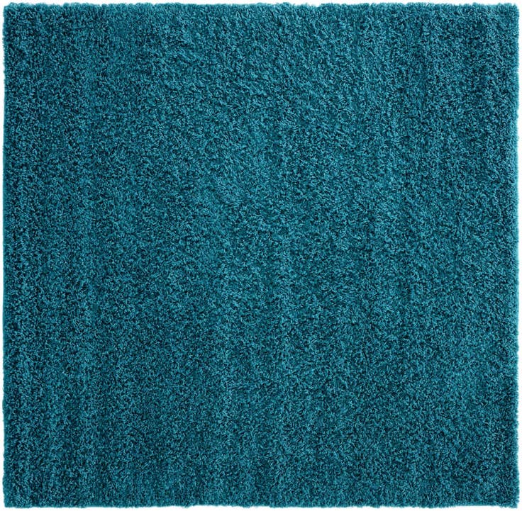 Detail image of 5' 3 x 5' 3 Solid Shag Square Rug