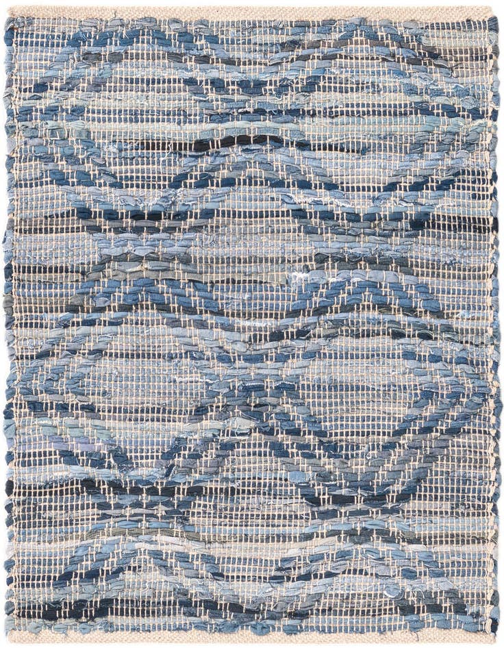 Detail image of 2' 2 x 3' 1 Hand Woven Chindi Cotton Rug
