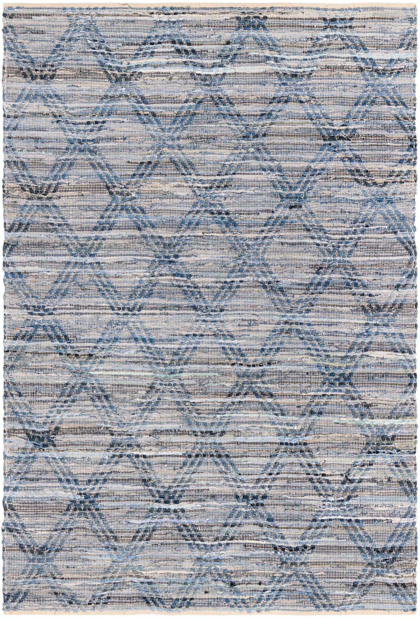 6' 1 x 9' Hand Woven Chindi Cotton Rug