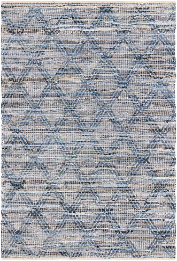 6' 1 x 9' Hand Woven Chindi Cotton Rug