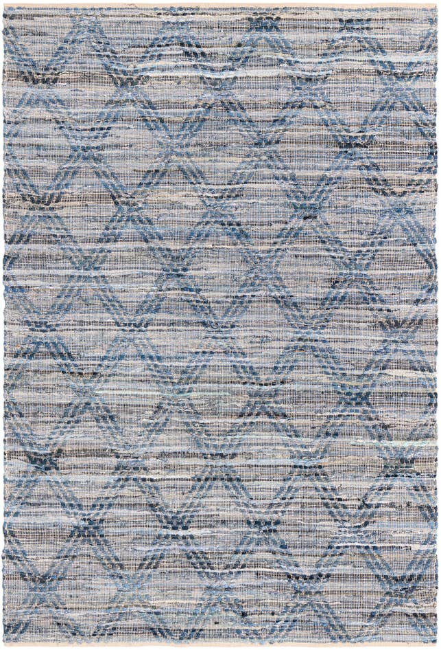 Detail image of 6' 1 x 9' Hand Woven Chindi Cotton Rug