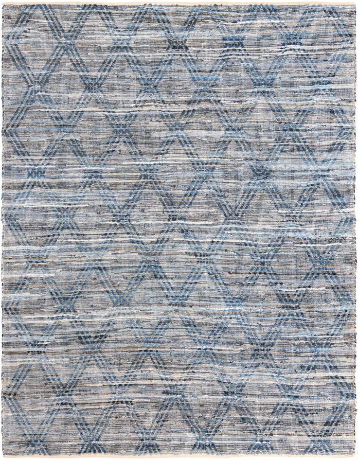 Detail image of 8' x 10' Hand Woven Chindi Cotton Rug