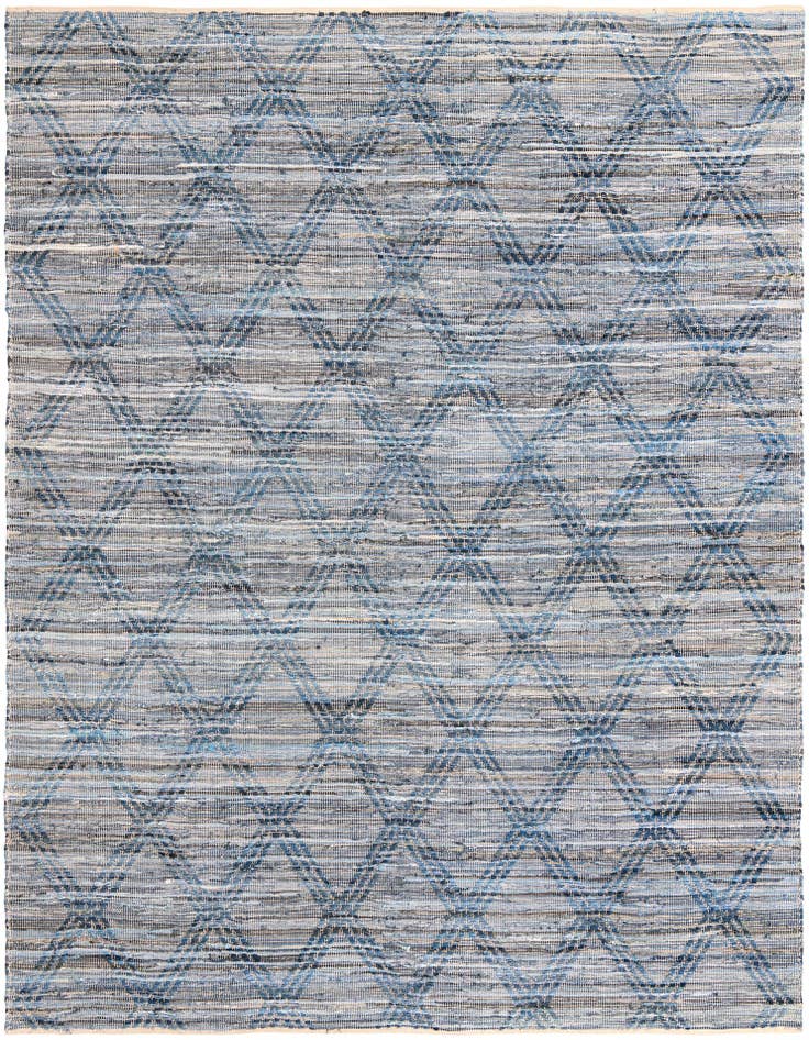 Detail image of 9' x 12' Hand Woven Chindi Cotton Rug