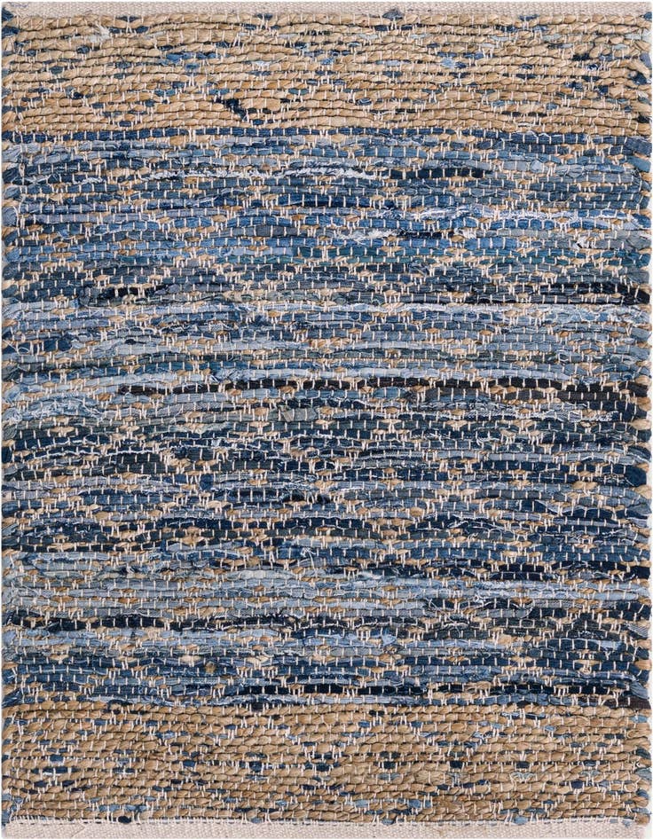 Detail image of 2' x 3' 1 Hand Woven Chindi Trellis Rug