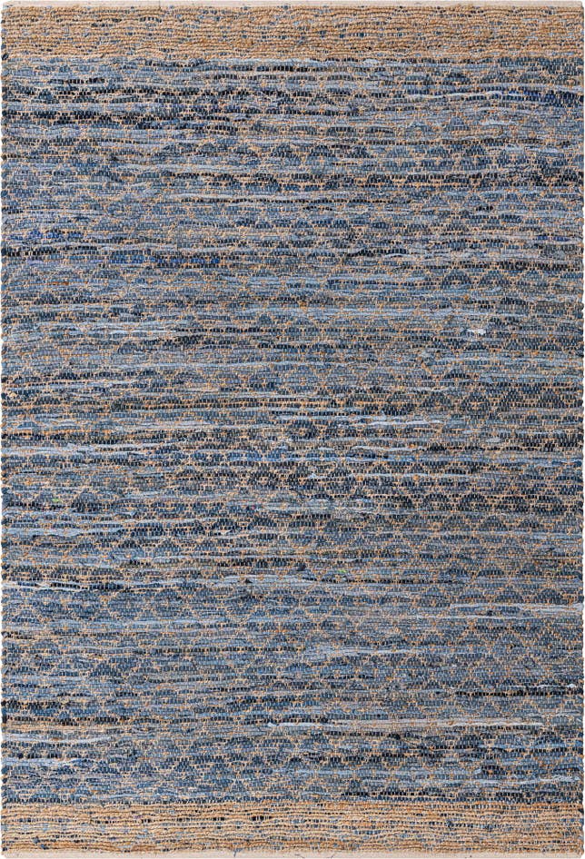 Detailansicht von 185cm x 275cm Handgewebt Chindi Trellis Teppich