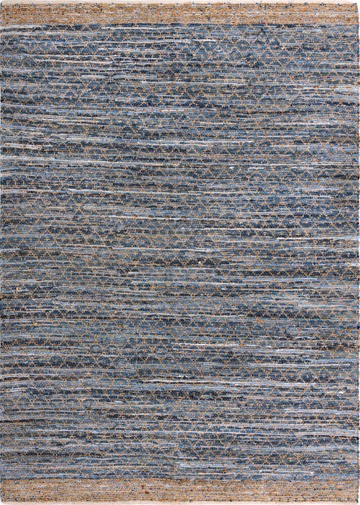 9' x 12' Hand Woven Chindi Trellis Rug