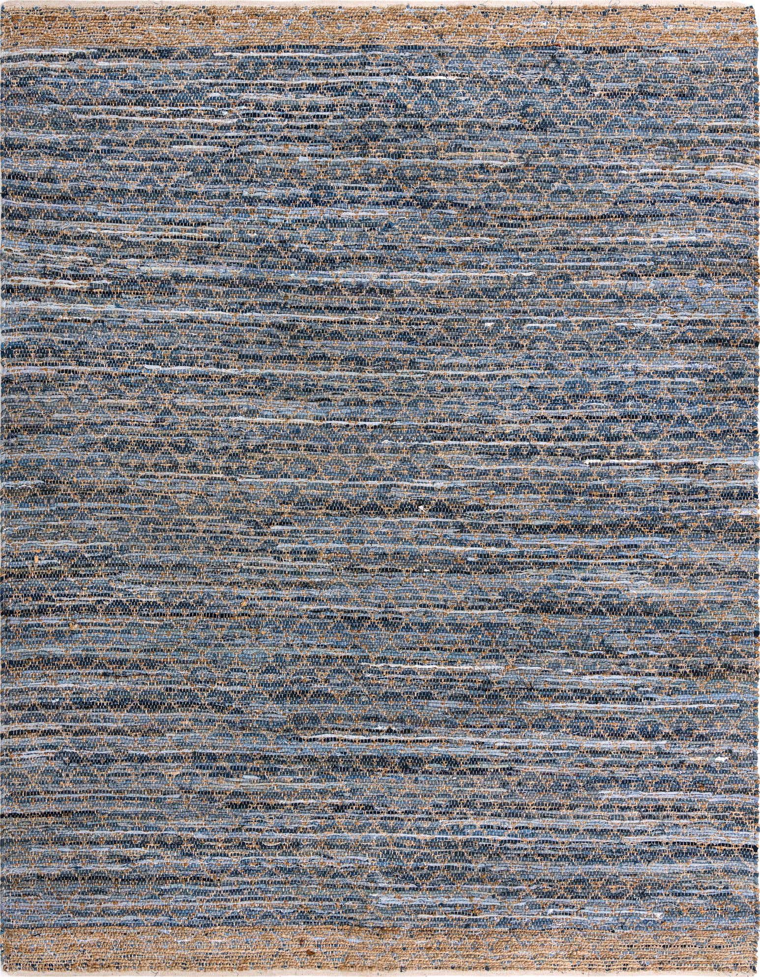 9' x 12' Hand Woven Chindi Trellis Rug