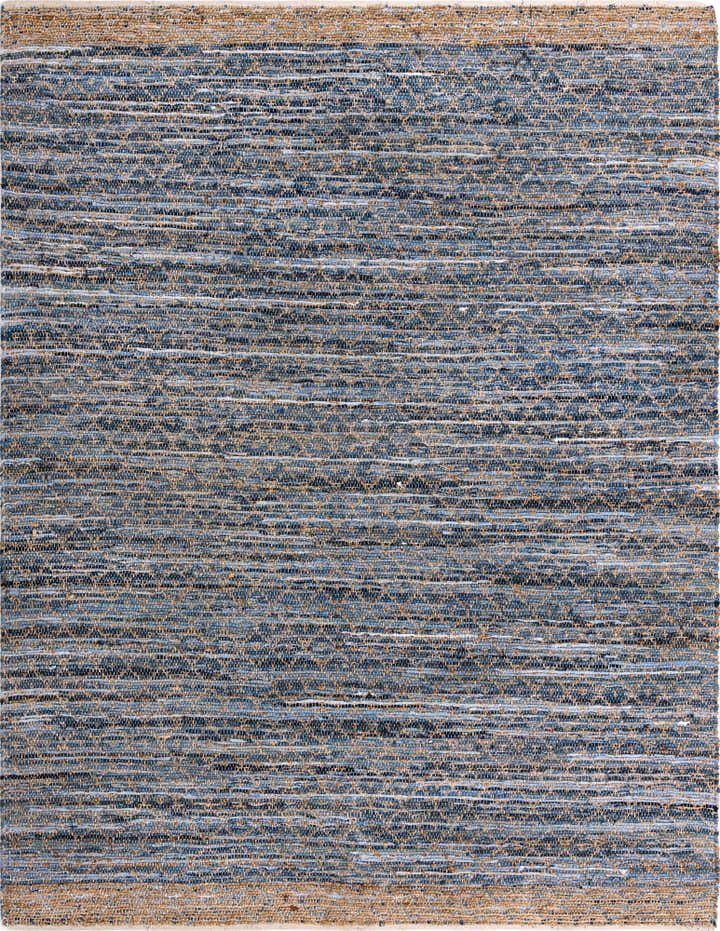 9' x 12' Hand Woven Chindi Trellis Rug