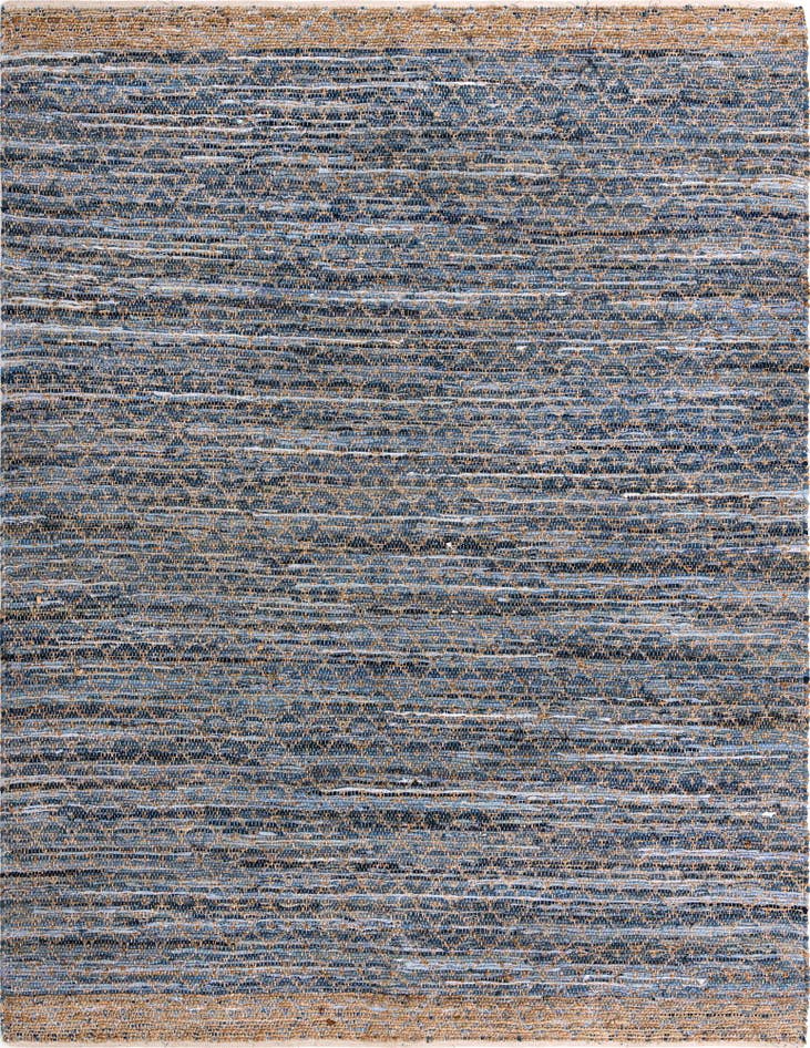 Detail image of 9' x 12' Hand Woven Chindi Trellis Rug