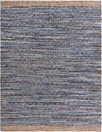 9' x 12' Hand Woven Chindi Trellis Rug