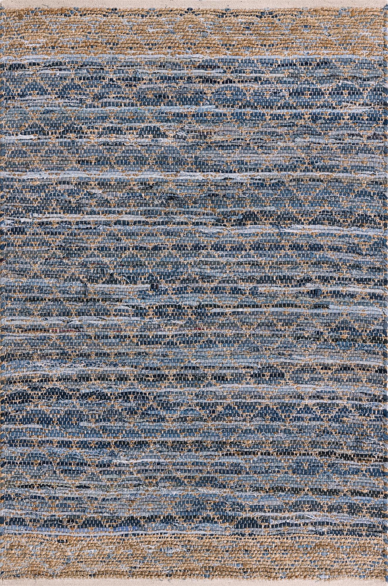 Primary image 125cm x 185cm  Hand Woven Chindi Trellis Rug