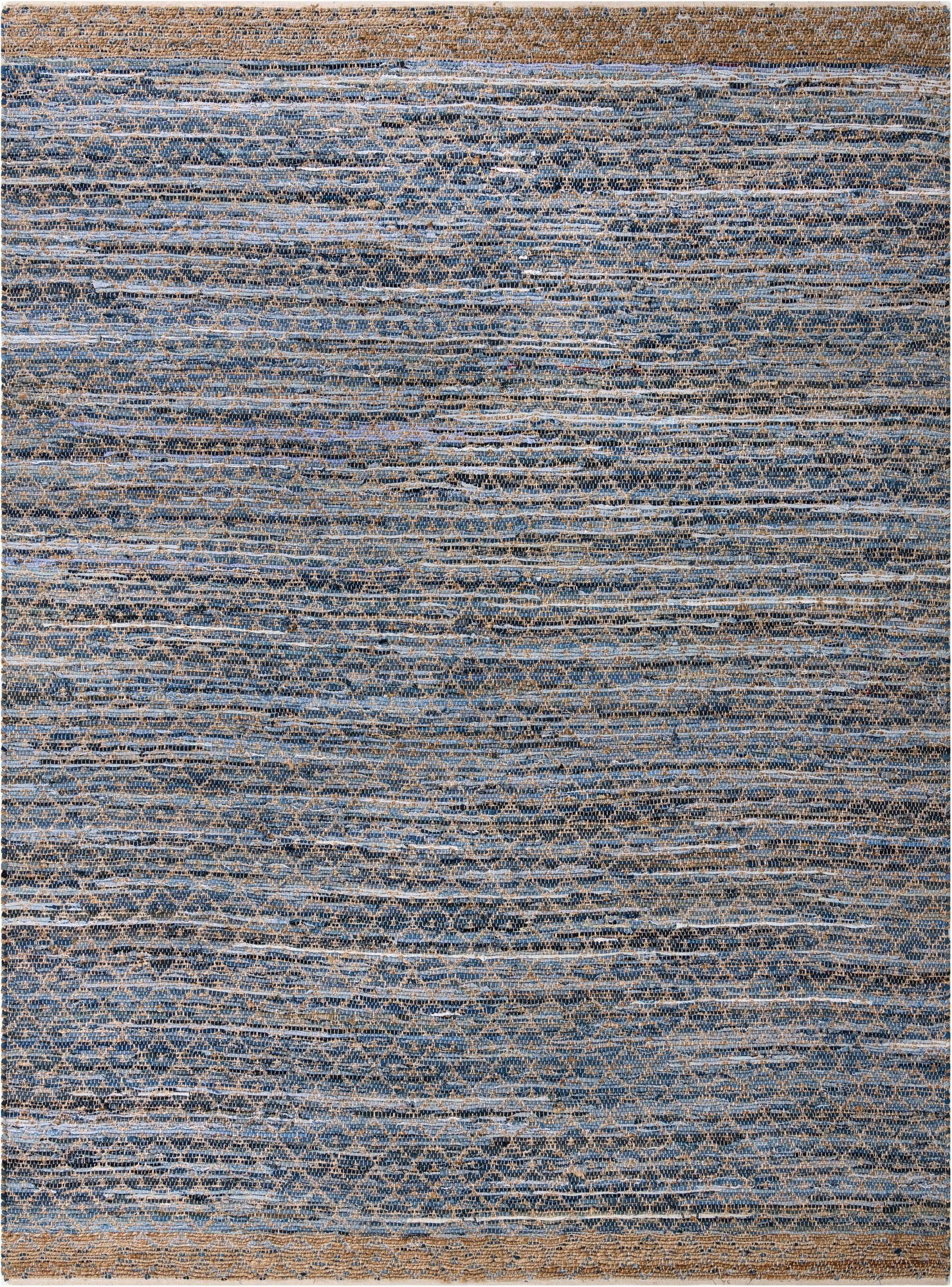 10' x 14' 1  Hand Woven Chindi Trellis Rug
