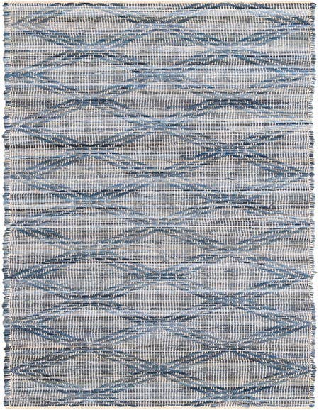 Detail image of 2' 7 x 12' Hand Woven Chindi Cotton Runner Rug
