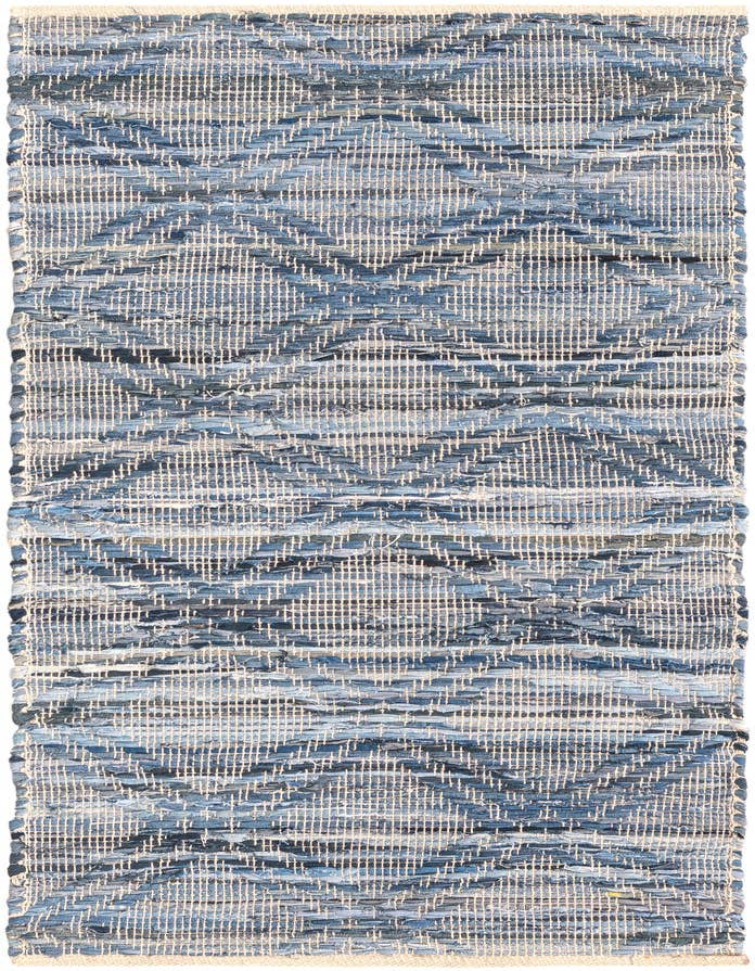 Detail image of 2' x 6' 1 Hand Woven Chindi Cotton Runner Rug