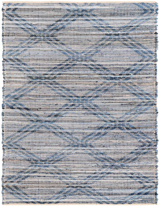 Detail image of 2' 7 x 8' Hand Woven Chindi Cotton Runner Rug