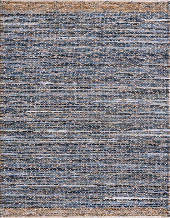 Detail image of 2' 7 x 10' Hand Woven Chindi Trellis Runner Rug