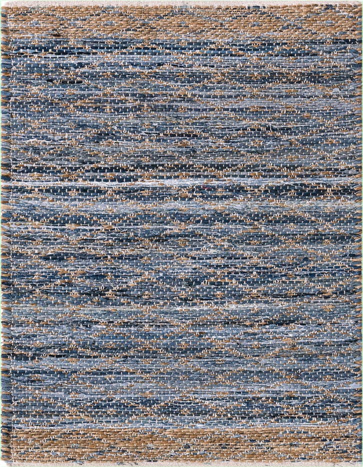 Detail image of 2' 2 x 6' 1 Hand Woven Chindi Trellis Runner Rug