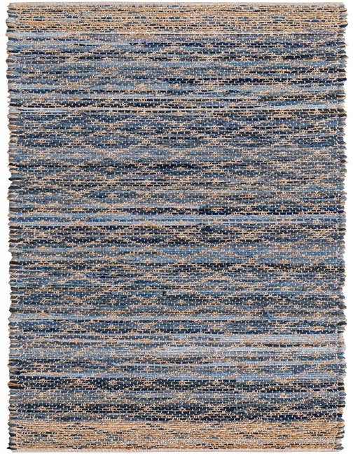 Detail image of 2' 2 x 8' Hand Woven Chindi Trellis Runner Rug