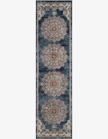 Denim blue Isabella Runner Rug