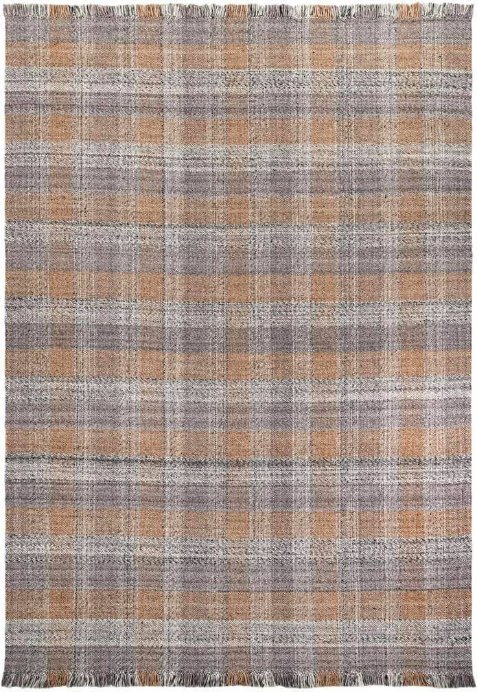10' x 14' 1 Easy-Clean Eco Plaid Washable Indoor / Outdoor Rug