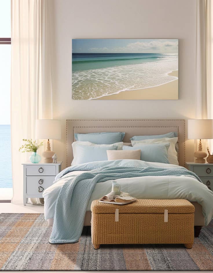 Detail image of 7' 10 x 10' Easy-Clean Eco Plaid Washable Indoor / Outdoor Rug