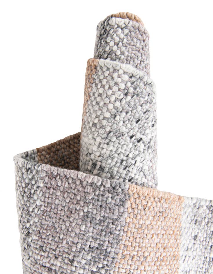 Detail image of 7' 10 x 10' Easy-Clean Eco Plaid Washable Indoor / Outdoor Rug