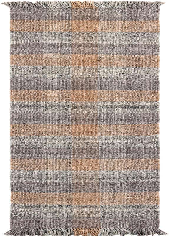 2' 7 x 10' Easy-Clean Eco Plaid Washable Indoor / Outdoor Runner Rug