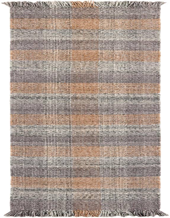Detail image of 2' 7 x 10' Easy-Clean Eco Plaid Washable Indoor / Outdoor Runner Rug